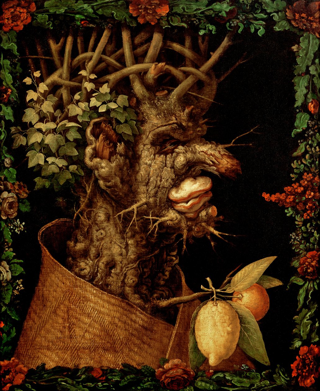 Zima, 1573 r. autorstwa Giuseppe Arcimboldo