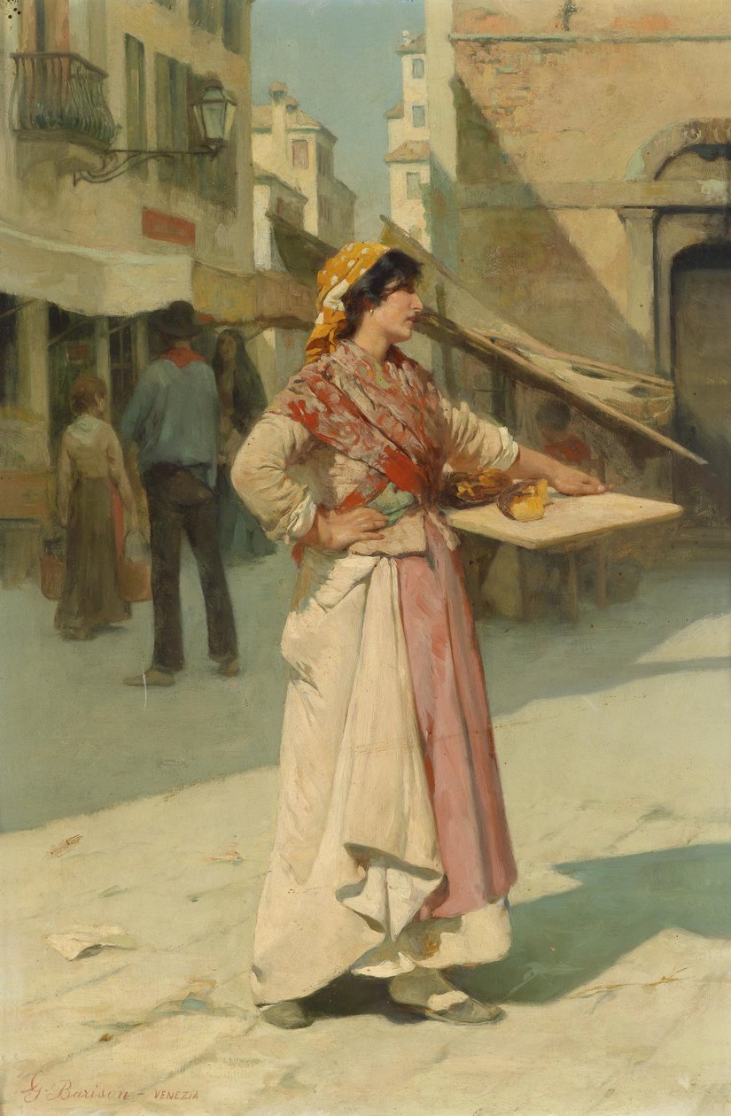 Sprzedawczyni wenecka autorstwa Giuseppe Barison