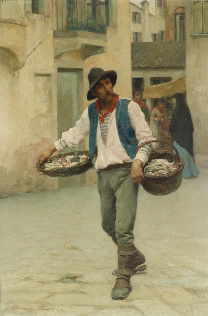 Wenecjanischer Fischverkäufer autorstwa Giuseppe Barison