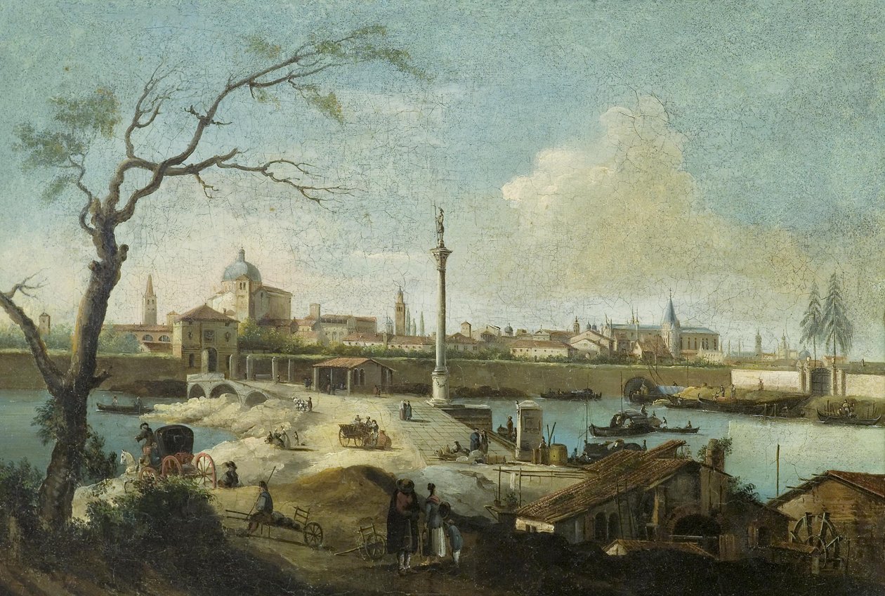 Capriccio z widokiem na Padwę autorstwa Giuseppe Bernardino Bison