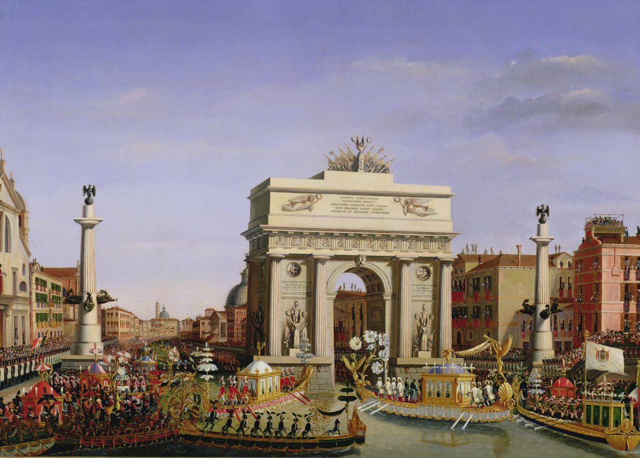 Wjazd Napoleona I (1769-1821) do Wenecji, 1807 autorstwa Giuseppe Borsato