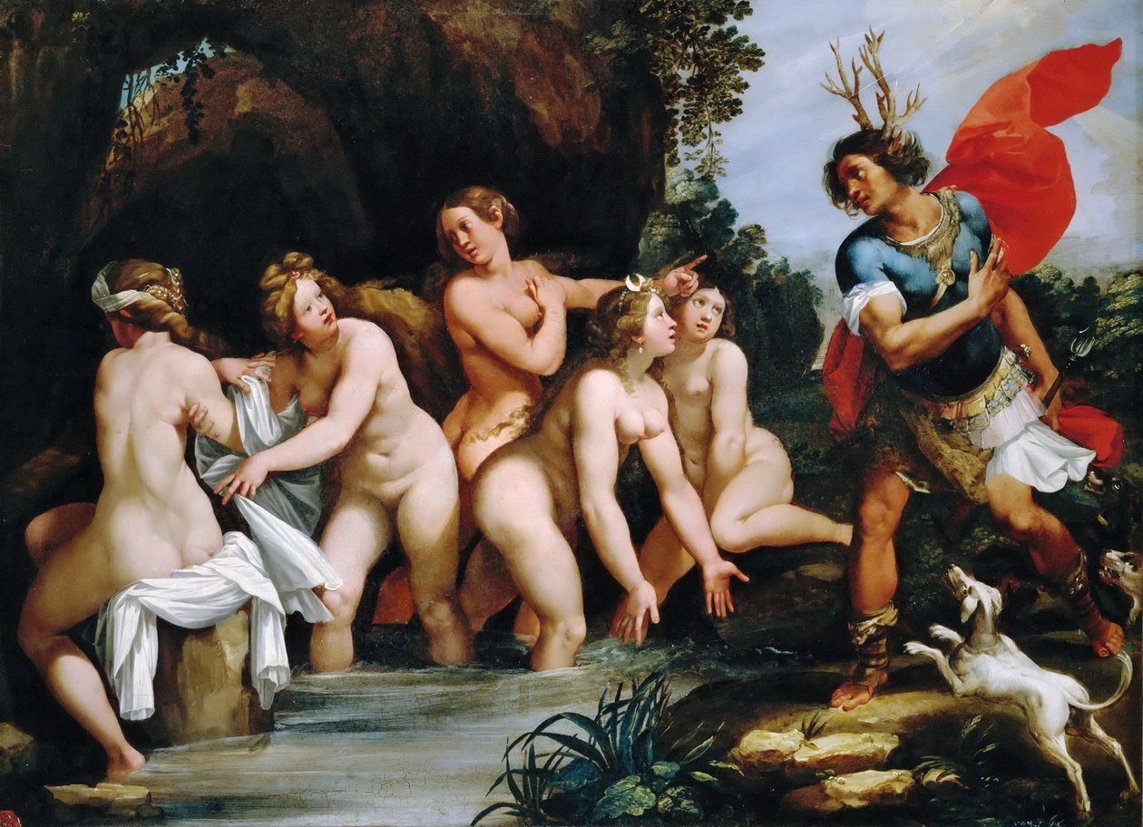 Diana i Akteon autorstwa Giuseppe Cesari