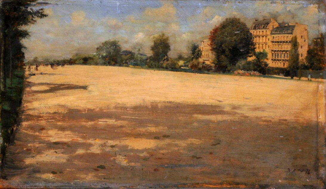 KrajobrazAvenue du Bois de Boulogne autorstwa Giuseppe de Nittis