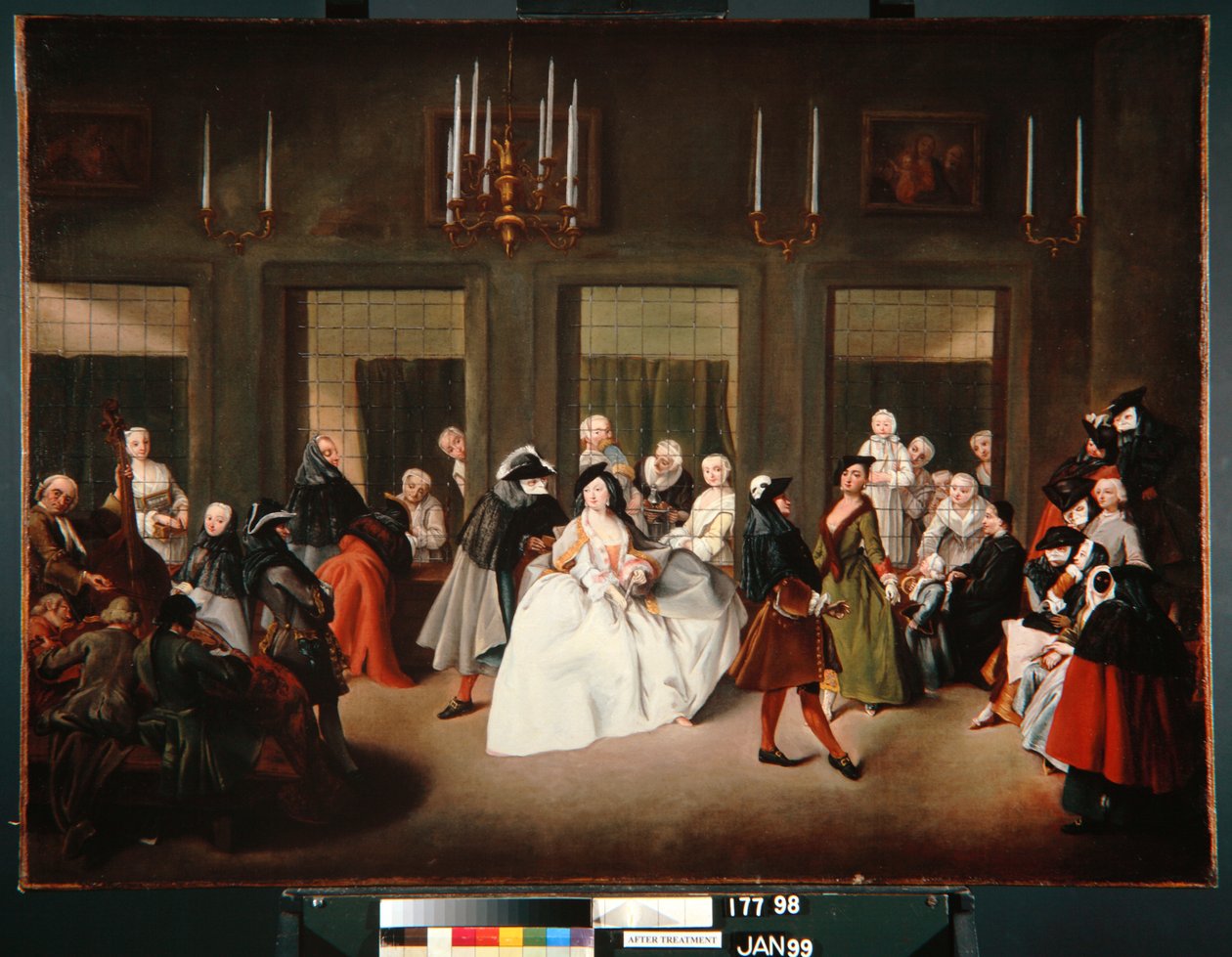 Salonik klasztorny, ok. 1760 autorstwa Giuseppe Gobbis