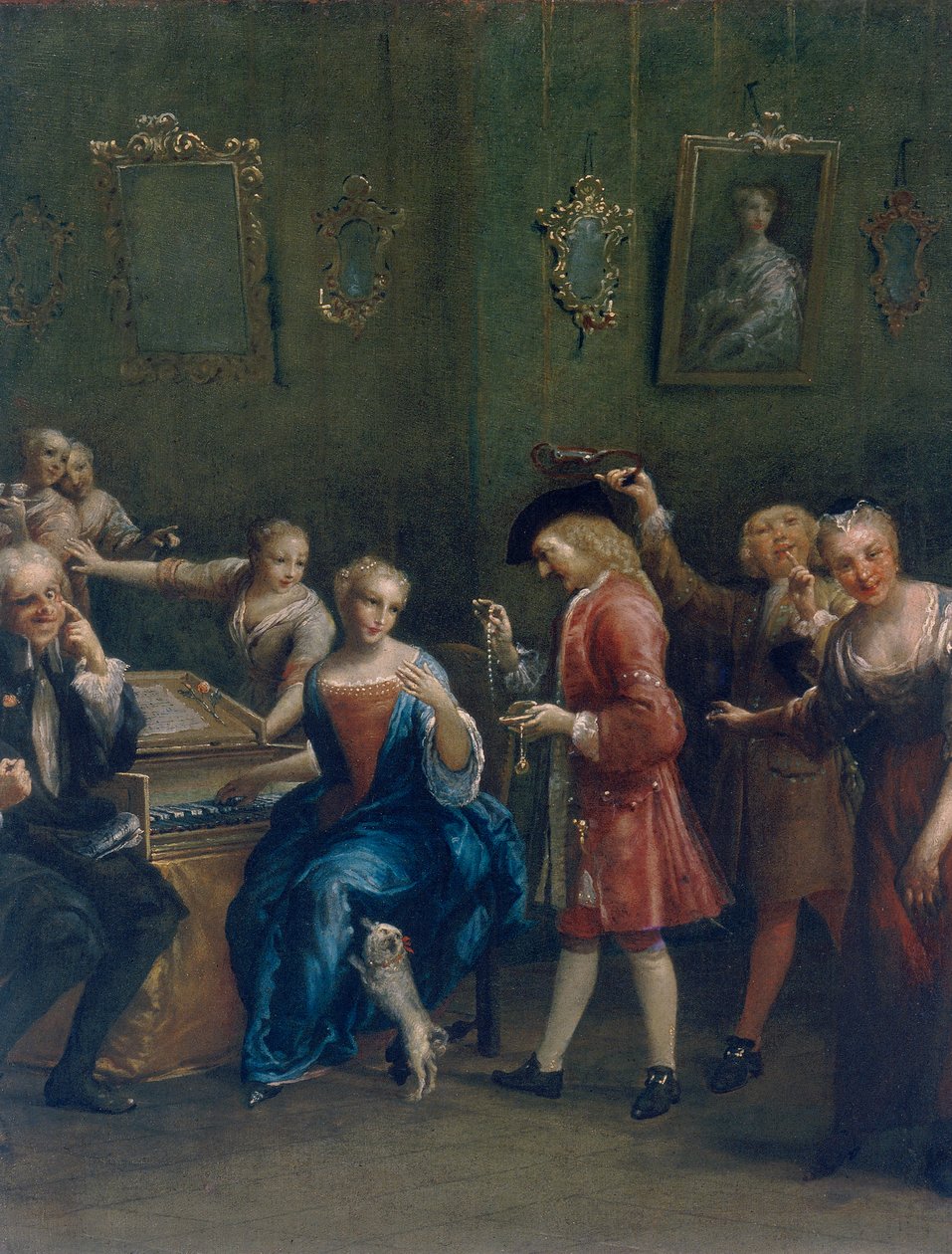 Piosenkarz dworski autorstwa Giuseppe Maria Crespi