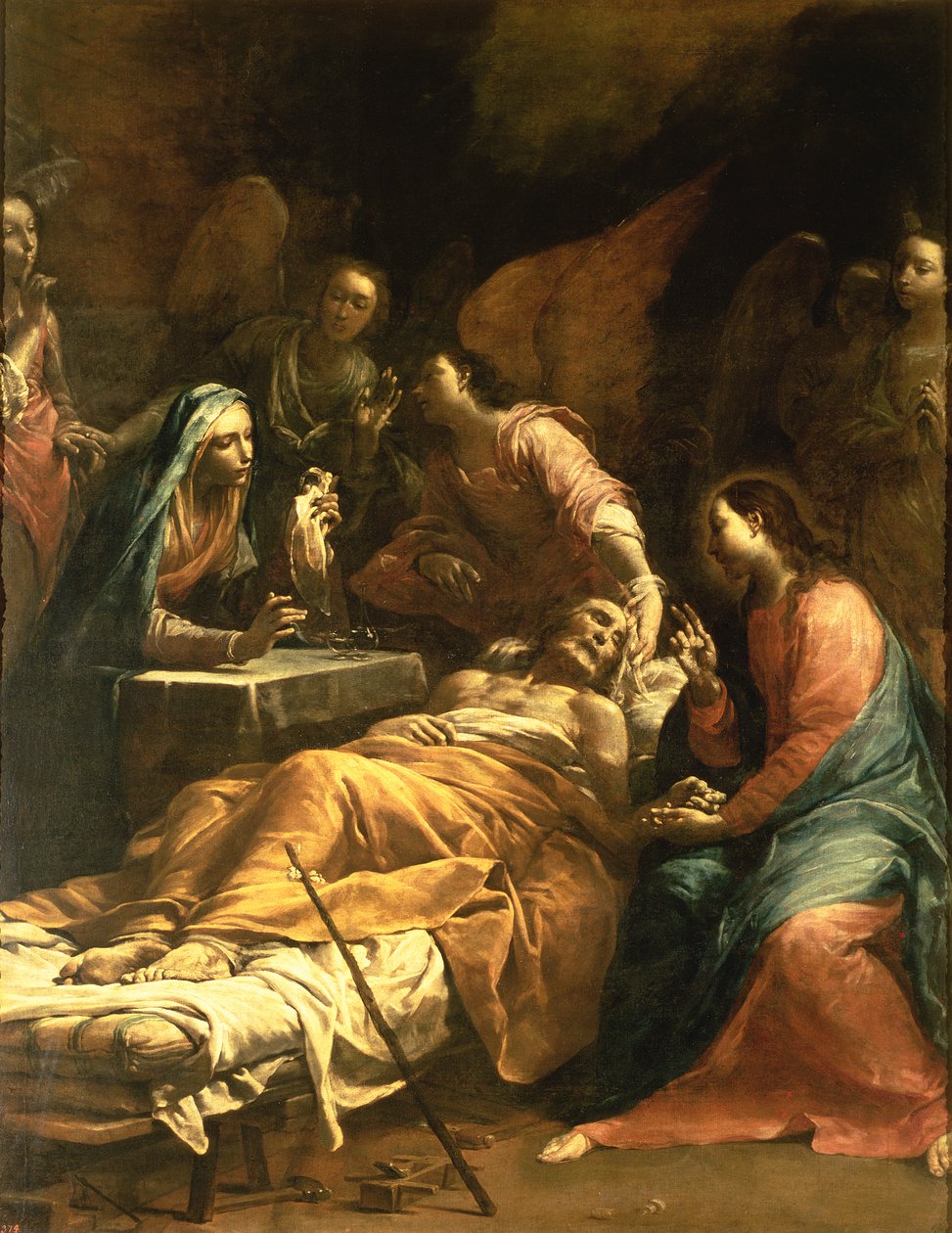 Śmierć św. Józefa, ok. 1712 autorstwa Giuseppe Maria Crespi