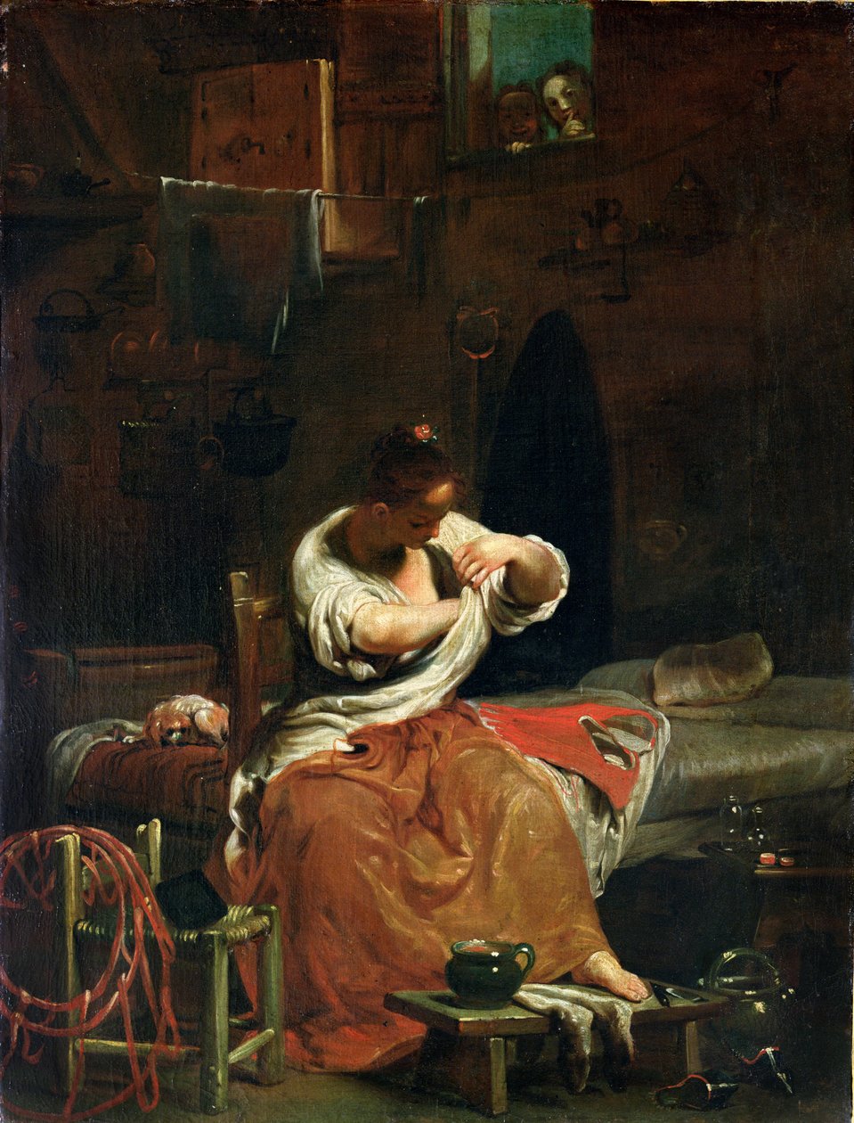 Pchła, ok. 1715-20 autorstwa Giuseppe Maria Crespi