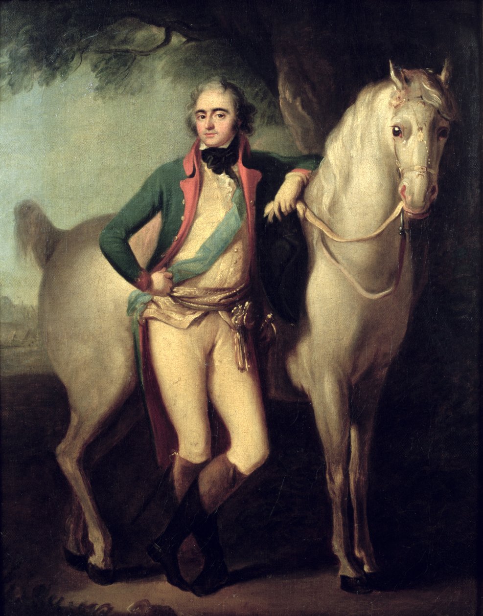 Książę Josef Anton Poniatowski (1763-1813) na koniu, autorstwa Giuseppe or Josef Grassi