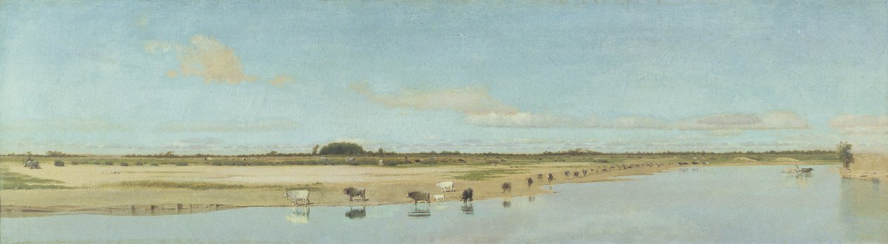 Rzeka Ofanto autorstwa Giuseppe de Nittis