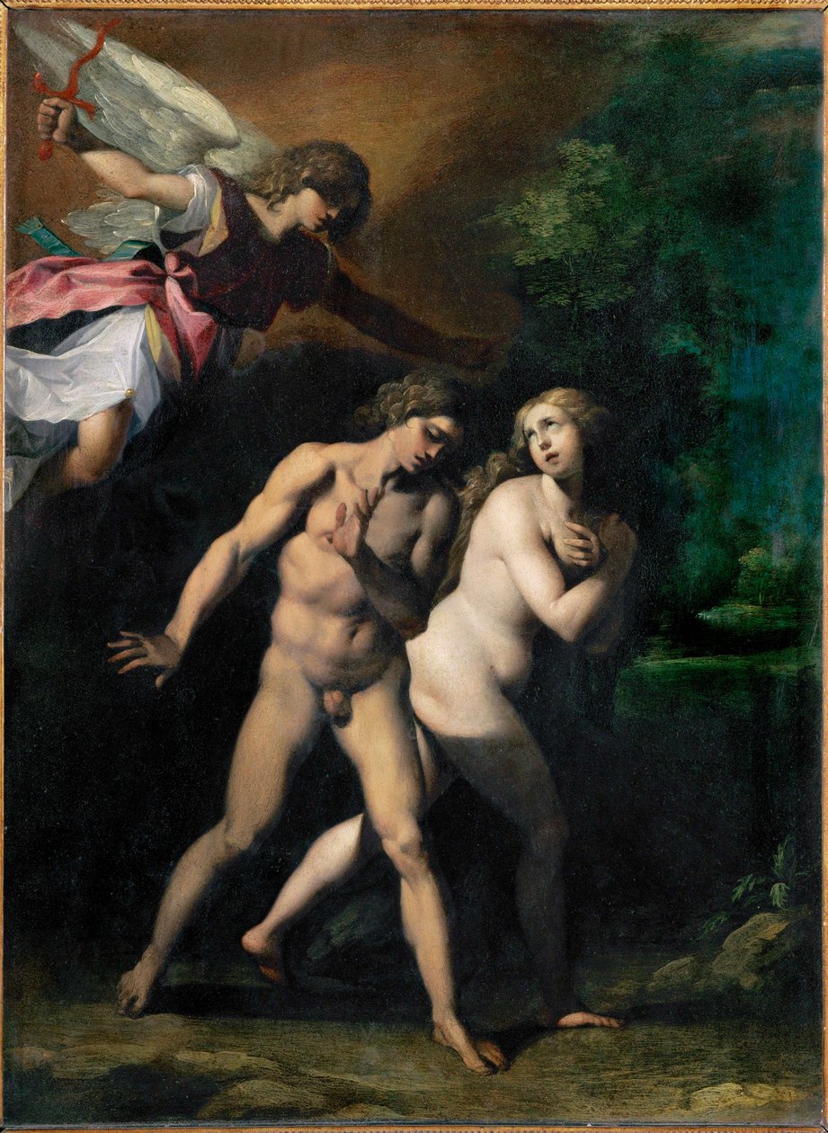 Adam i Ewa wygnani z raju ... autorstwa Giuseppe (1568 1640) Cesari