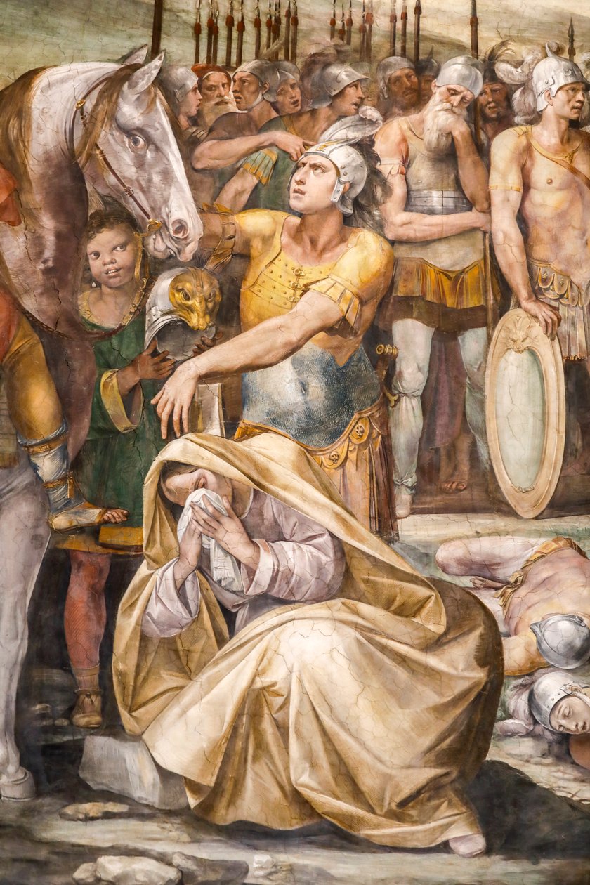 Bitwa między Horatiami i Kuriatami (szczegóły) autorstwa Giuseppe (1568 1640) Cesari