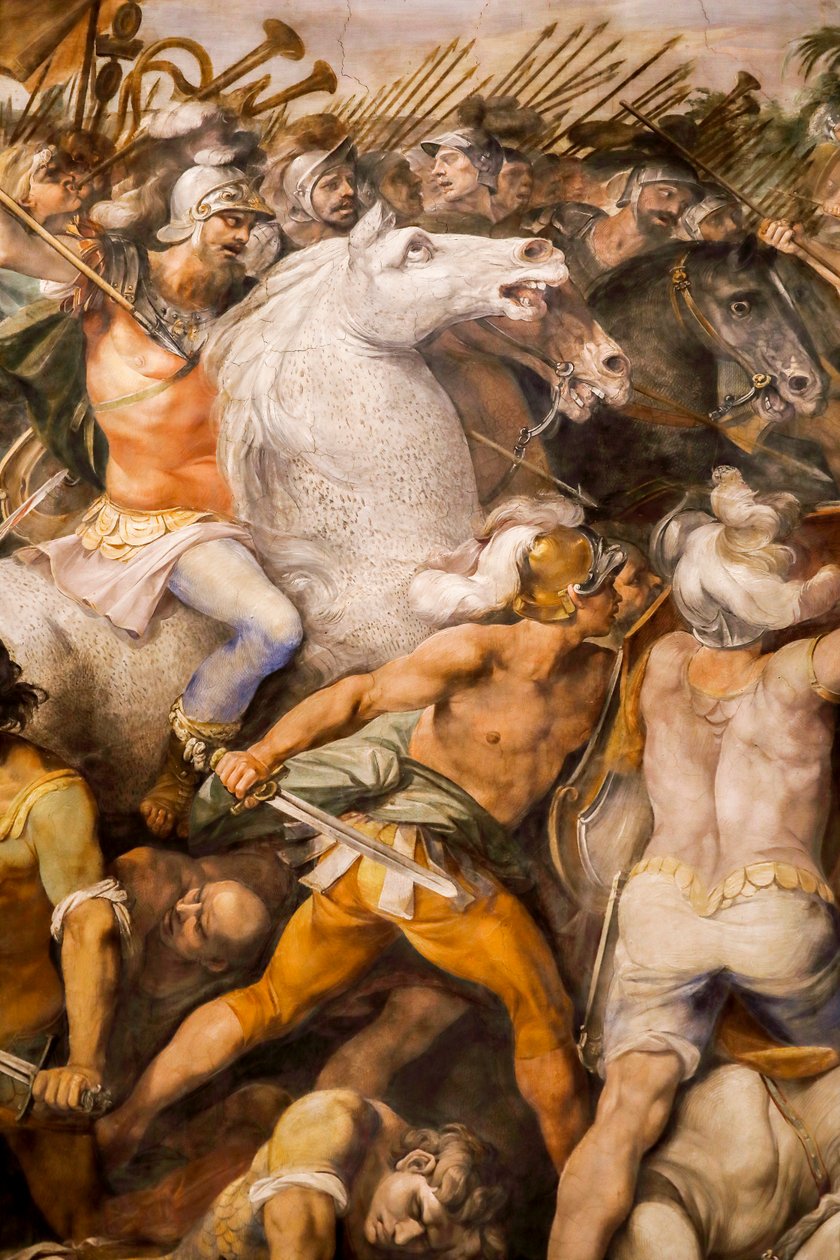 Bitwa między Horatiami i Kuriatami (szczegóły) autorstwa Giuseppe (1568 1640) Cesari