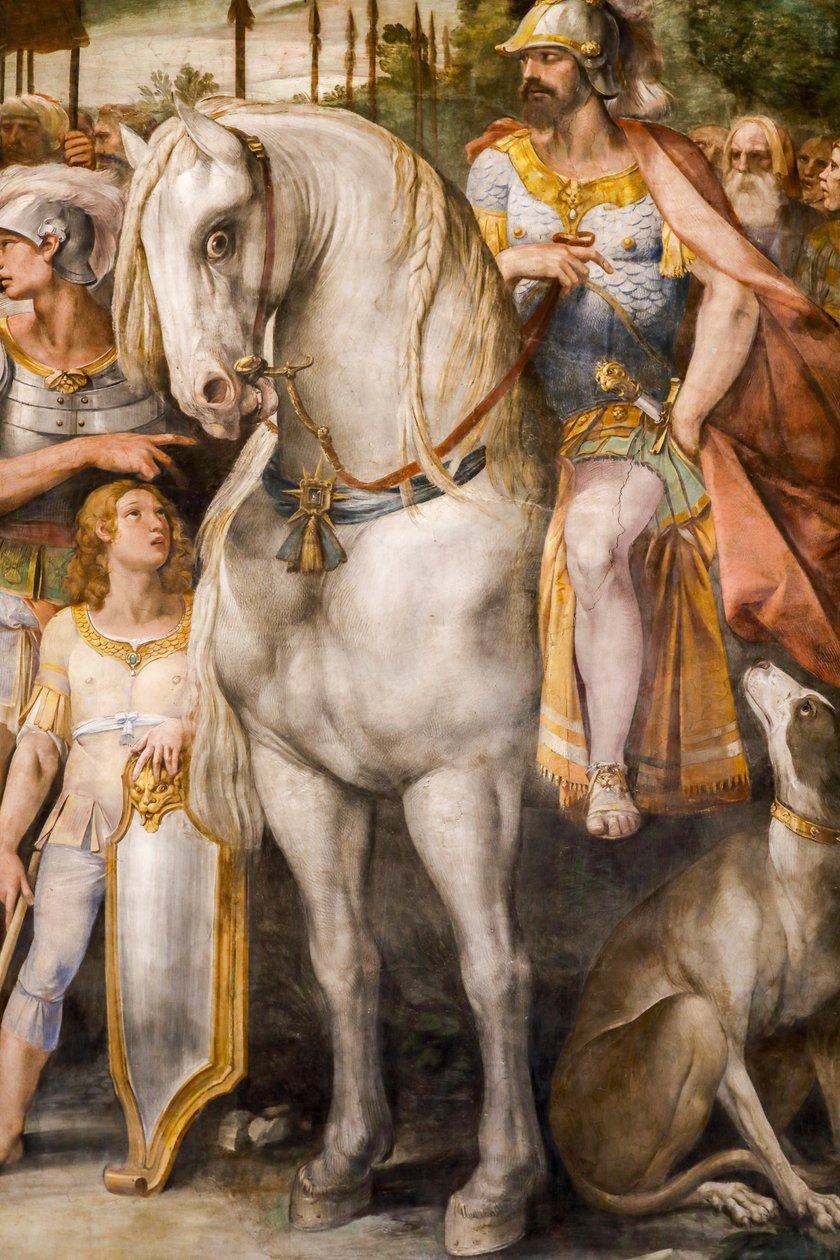 Bitwa między Horatiami i Kuriatami (szczegóły) autorstwa Giuseppe (1568 1640) Cesari
