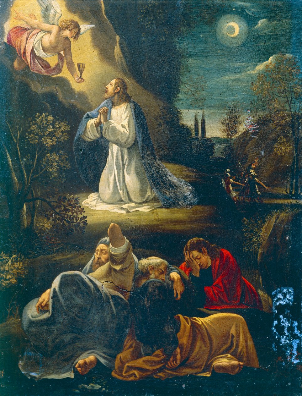 Jezus w ogrodzie, scena z Męki Pańskiej Giuseppe Cesari (1568-1640) autorstwa Giuseppe Cesari