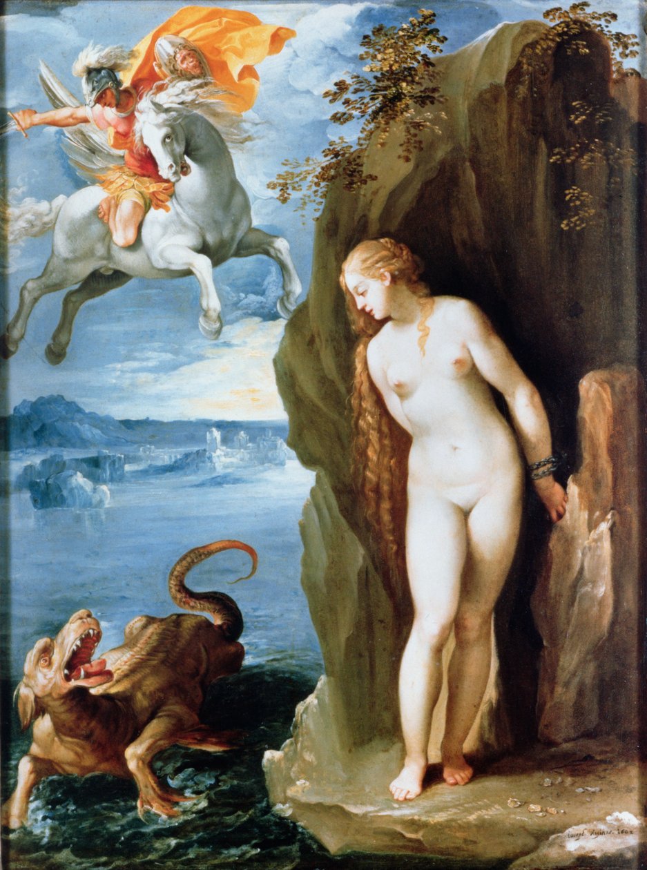 Perseusz ratujący Andromedę autorstwa Giuseppe Cesari