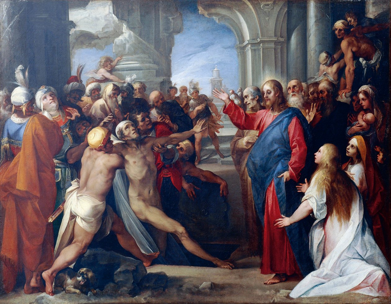 Wskrzeszenie Łazarza — Giuseppe Cesari autorstwa Giuseppe Cesari