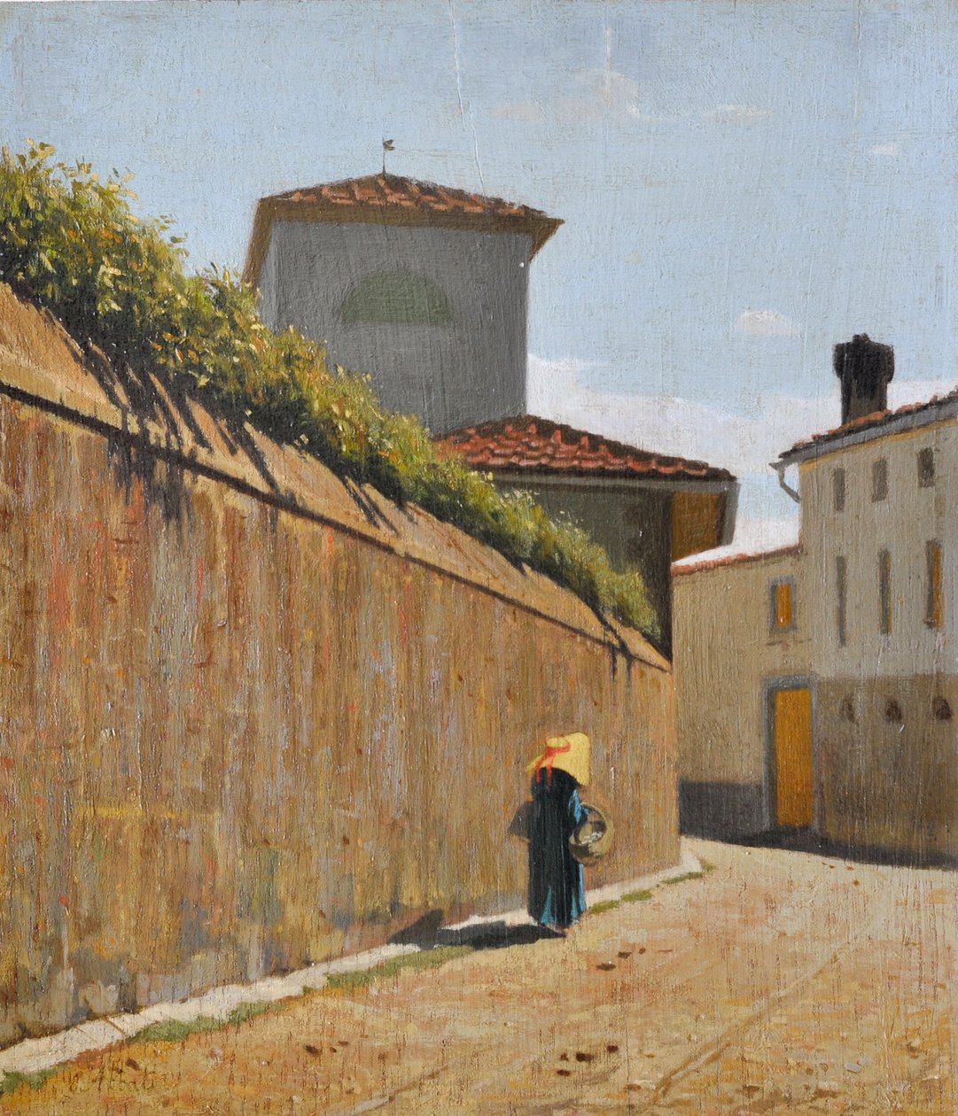 Pas pod słońcem, ok. 1863 (olej na płycie) autorstwa Giuseppe Abbati