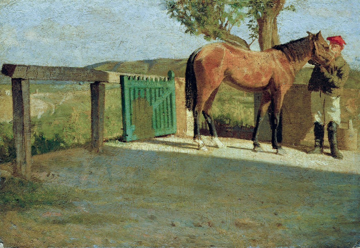 Mały konik, ok. 1867 (olej na tekturze) autorstwa Giuseppe Abbati