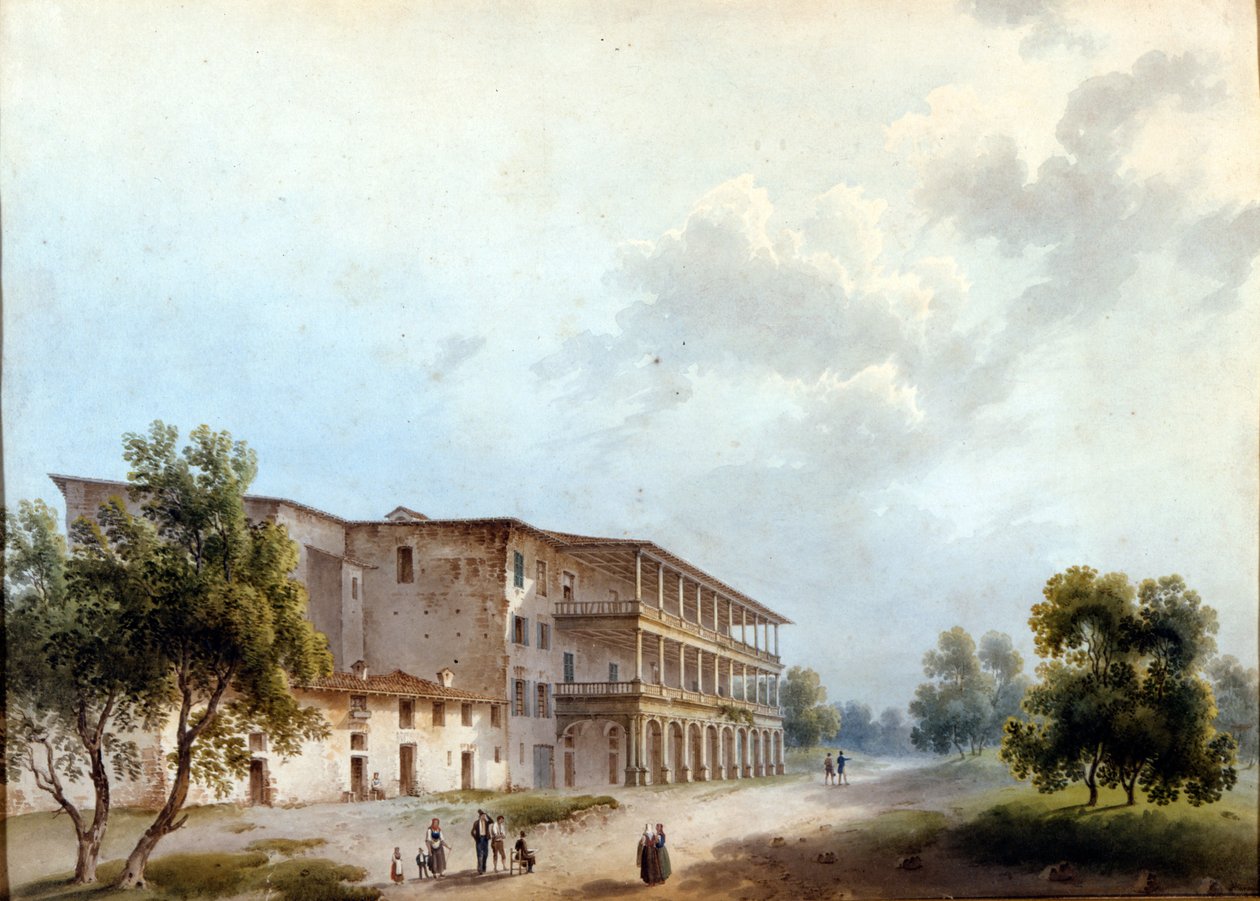 Mediolan, Villa Simonetta. Obraz Alinovi. Stendhal zmienił imię Angeli Pietragrua Lady Simonetta. Muzeum w Mediolanie, Mediolan autorstwa Giuseppe Alinovi