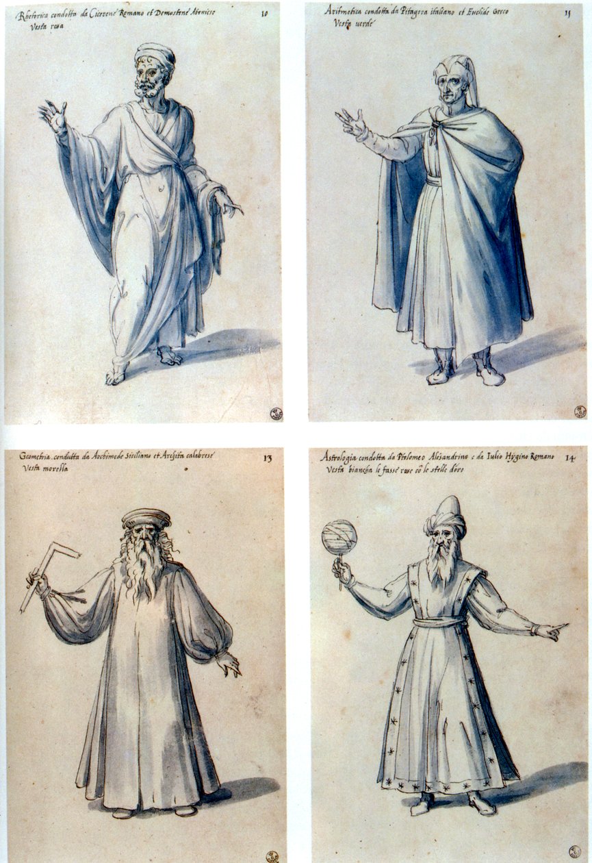 Kostiumy dla postaci klasycznych, XVI wiek autorstwa Giuseppe Arcimboldi