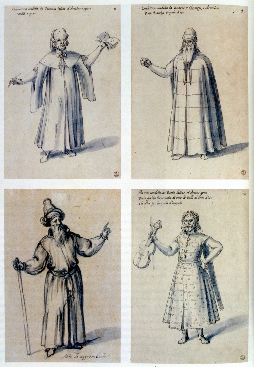 Kostiumy dla postaci klasycznych, XVI wiek autorstwa Giuseppe Arcimboldi