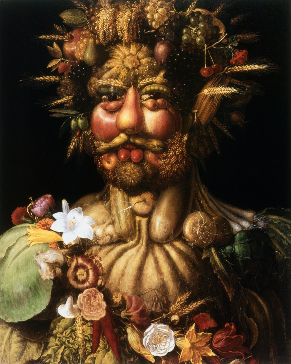 Vertumnus - Rudolf II, c1590 autorstwa Giuseppe Arcimboldi