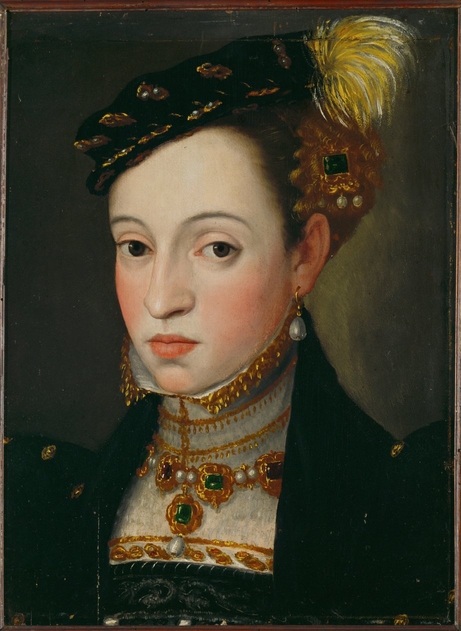 Arcyksiężna Magdalena, córka cesarza Ferdynanda I (olej na drewnie) autorstwa Giuseppe Arcimboldo