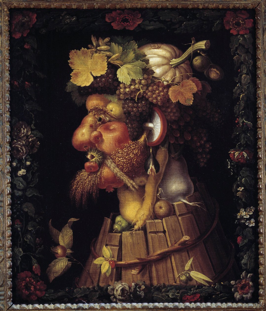 Jesień. Alegoria o porach roku. Obraz Giuseppe Arcimboldo (1527-1593). Muzeum w Luwrze autorstwa Giuseppe Arcimboldo