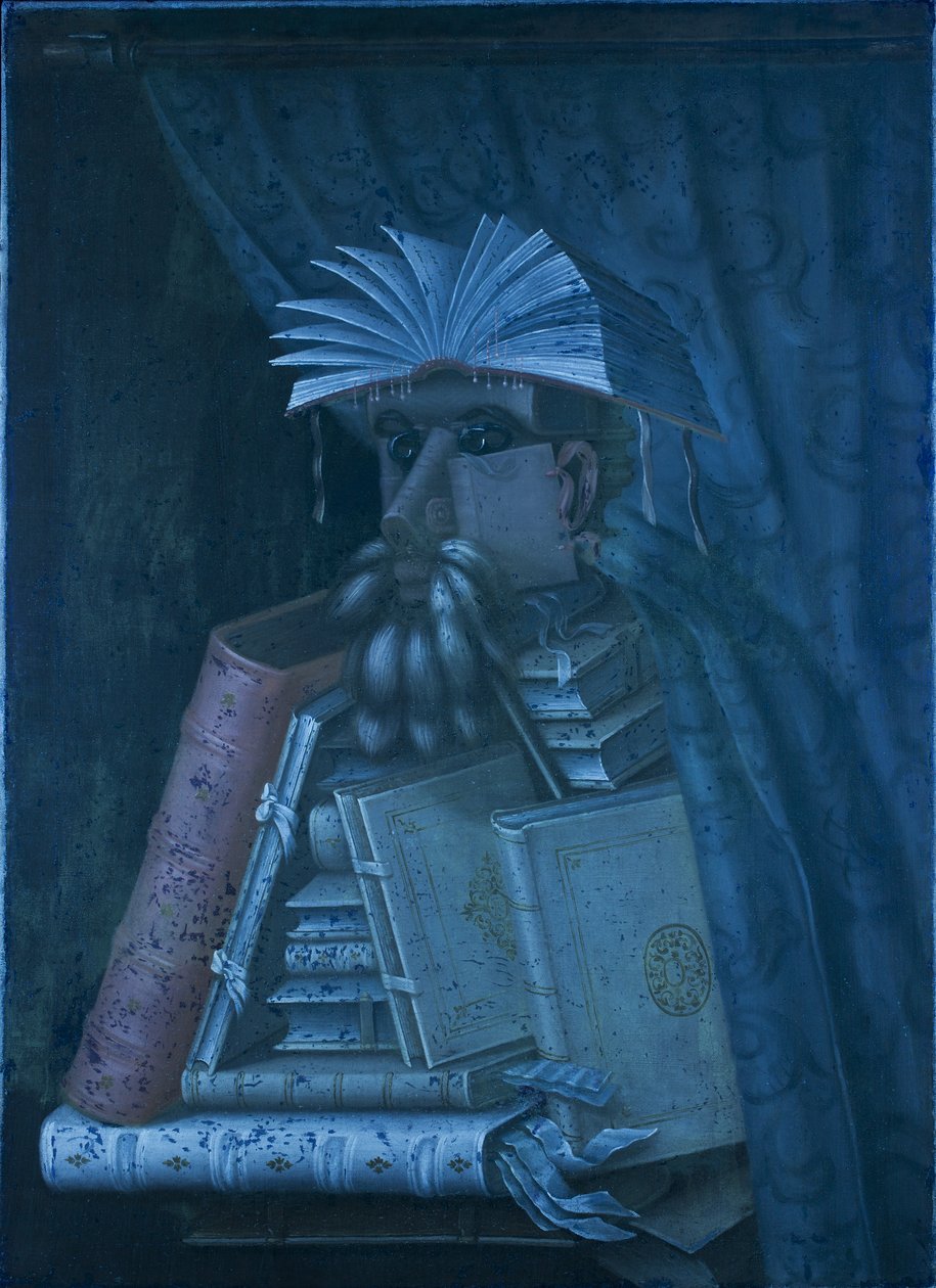 Bibliotekarz autorstwa Giuseppe Arcimboldo