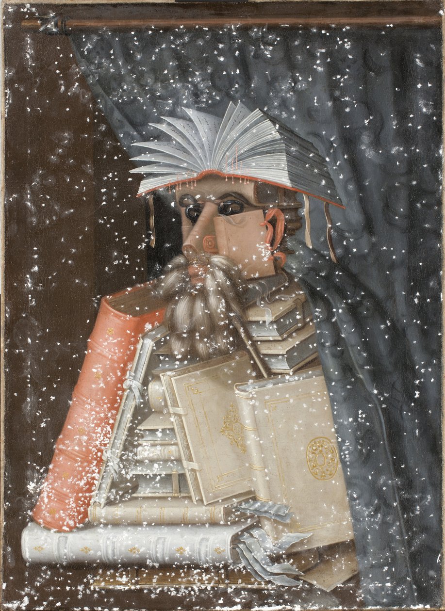 Bibliotekarz autorstwa Giuseppe Arcimboldo