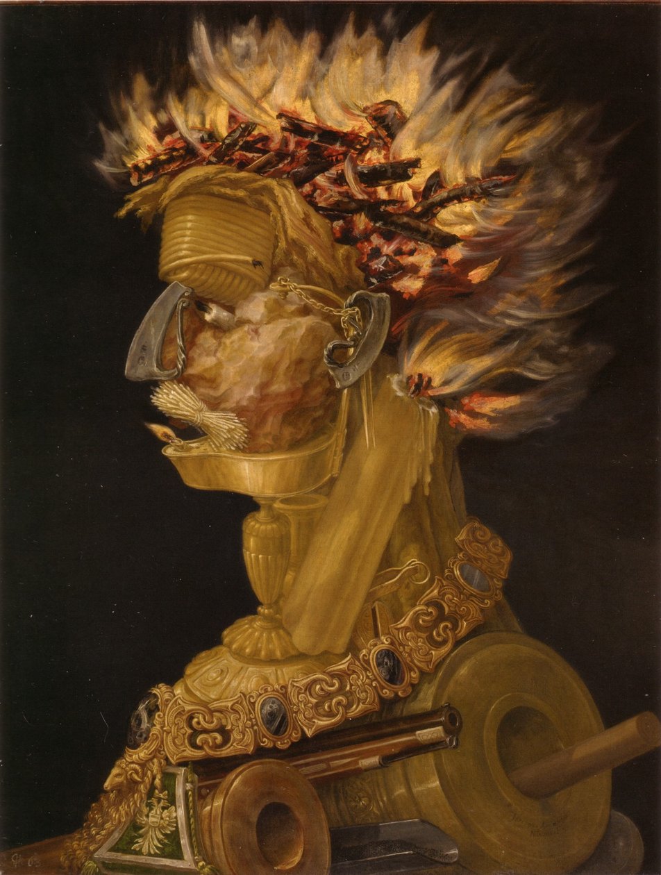 Niemiecki: Feuer Fire autorstwa Giuseppe Arcimboldo