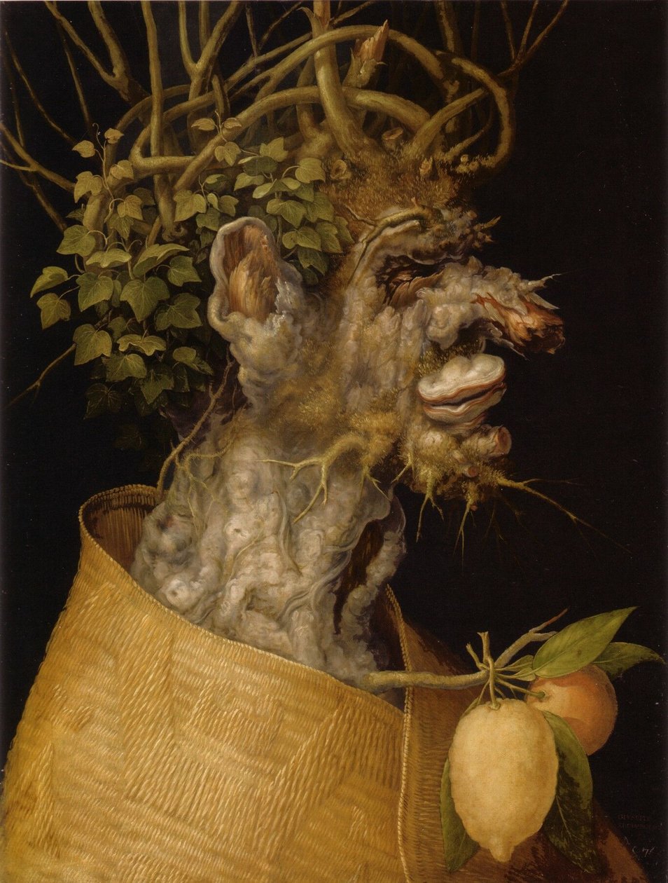 Niemiecki: zimowa alegoria zimy autorstwa Giuseppe Arcimboldo