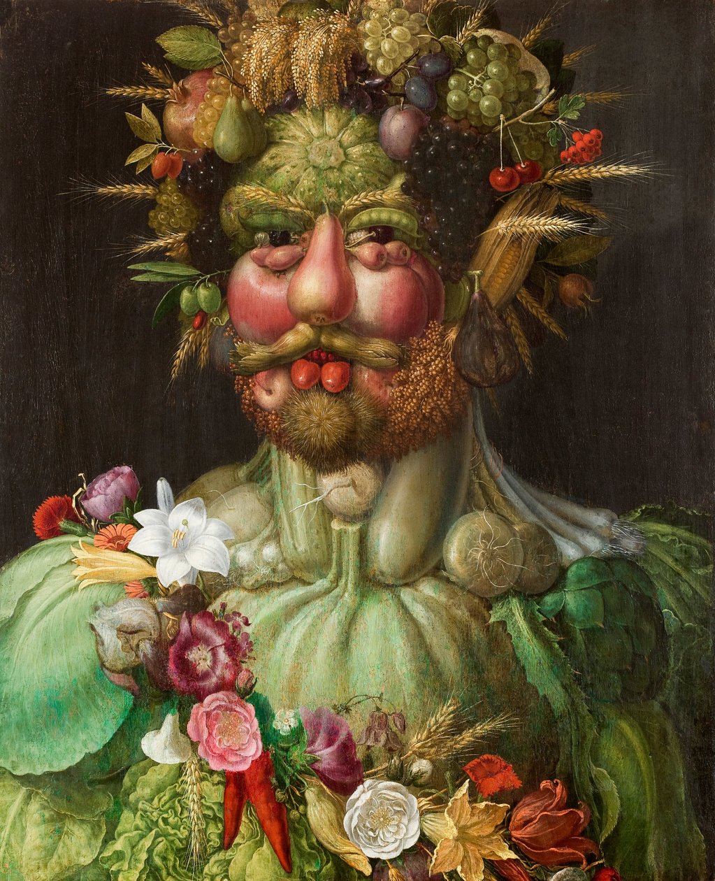 Włoski: Cesarz Rudolf II jako Vertumnus.  Rudolf II z Habsurga jako Vertumnus autorstwa Giuseppe Arcimboldo