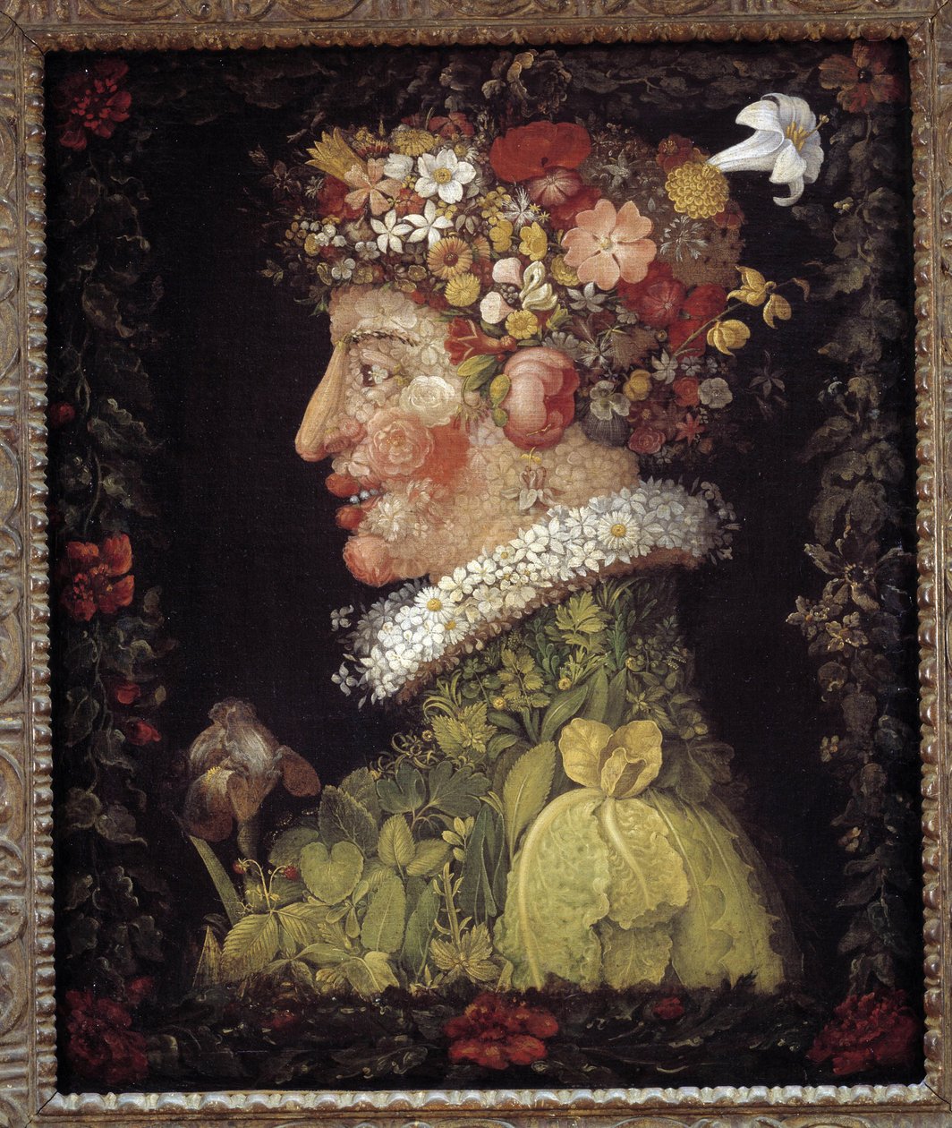 Wiosna. Alegoria o porach roku. Obraz Giuseppe Arcimboldo (1527-1593). Muzeum w Luwrze autorstwa Giuseppe Arcimboldo