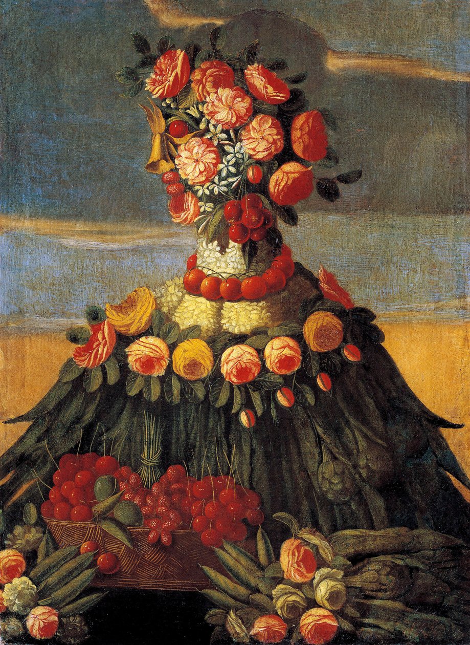 Wiosenne malowanie warsztatu Giuseppe Arcimboldo (Arcimboldi autorstwa Giuseppe Arcimboldo