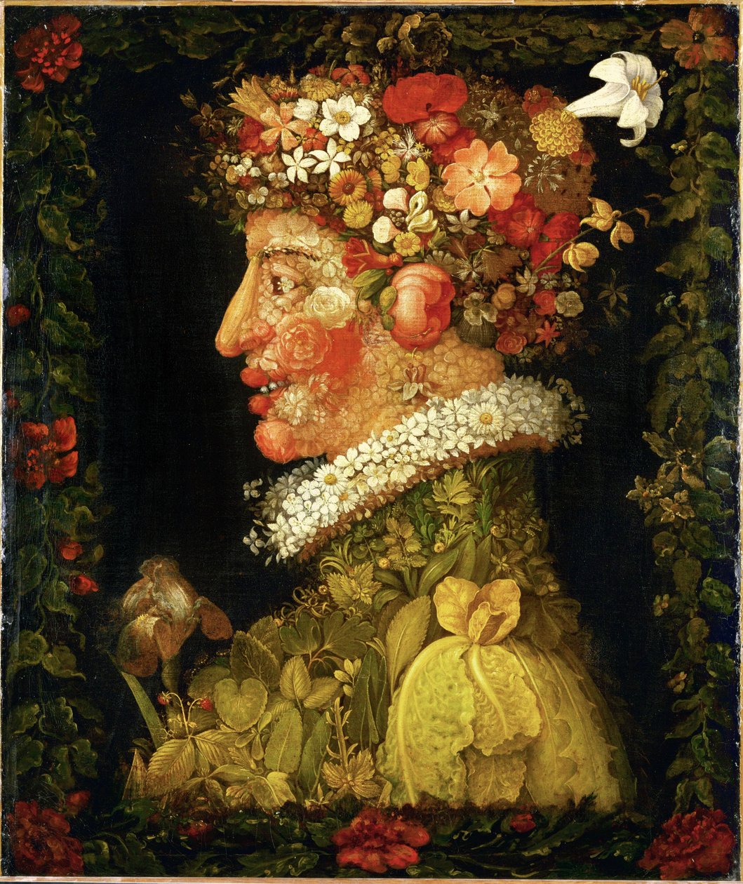 Wiosna, alegoria ... autorstwa Giuseppe Arcimboldo
