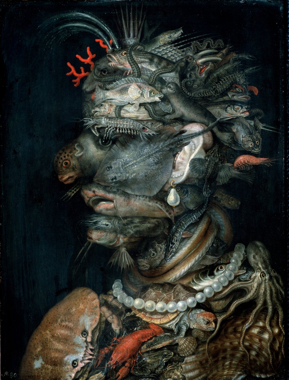 Malarstwo wodne Giuseppe Arcimboldi (Arcimboldo) (1527-1593) 1566 Dim.66,5x51 cm Wiedeń, Kunsthistorisches Museum autorstwa Giuseppe Arcimboldo