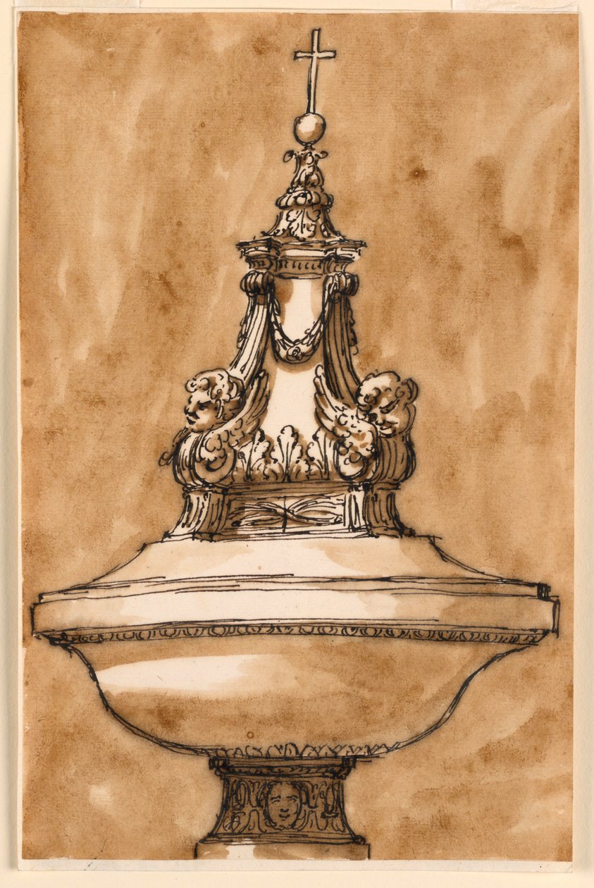 Chrzcielnica autorstwa Giuseppe Barberi