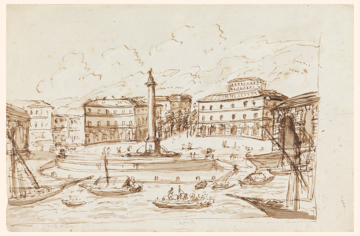 Port w Ajaccio, Korsyka autorstwa Giuseppe Barberi