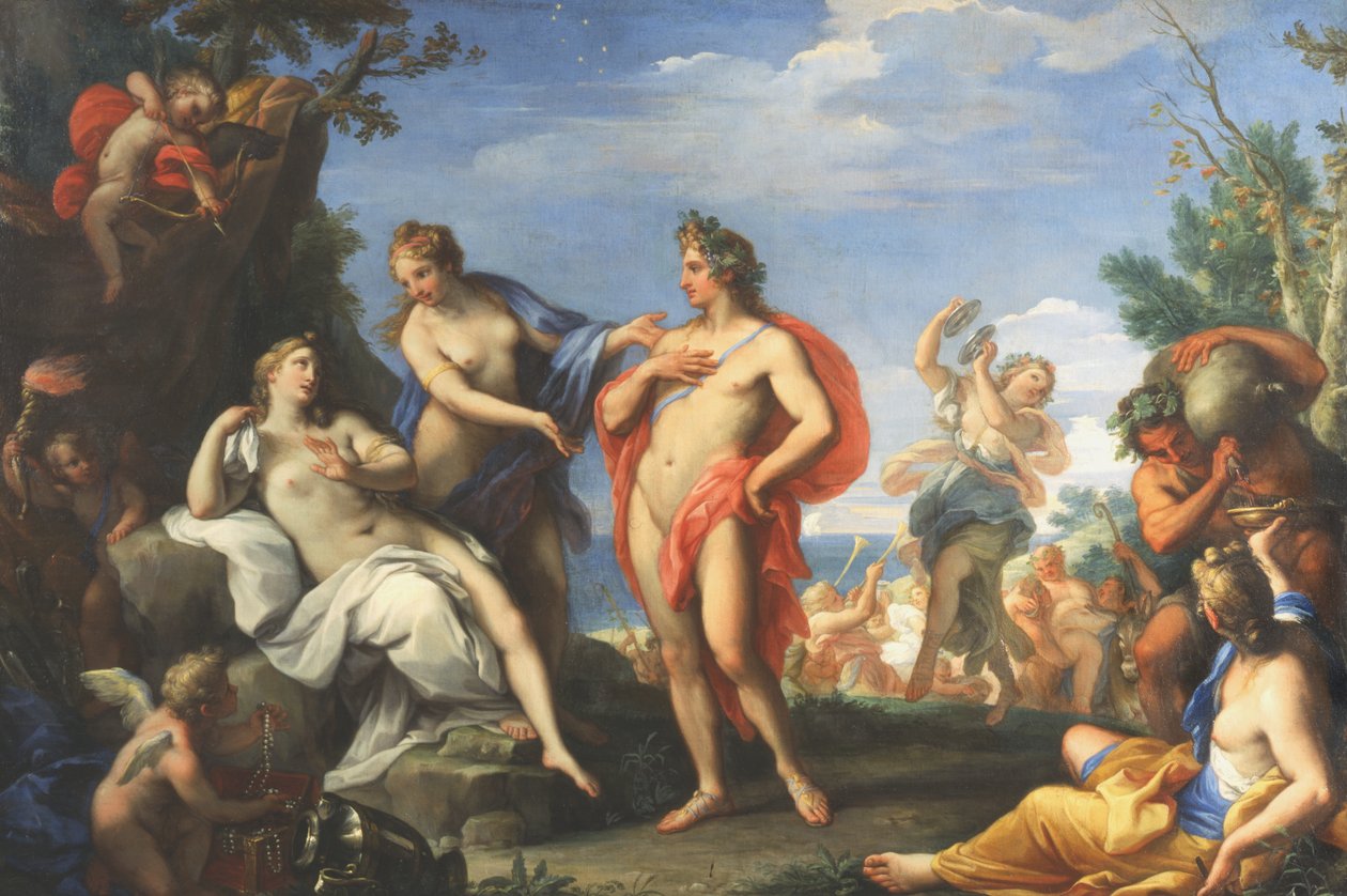 Bachus i Ariadna autorstwa Giuseppe Bartolomeo Chiari