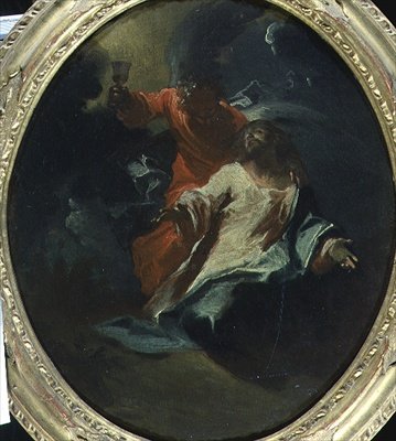 Chrystus na Górze Oliwnej, ok. 1730 (olej na płótnie) autorstwa Giuseppe Bazzani