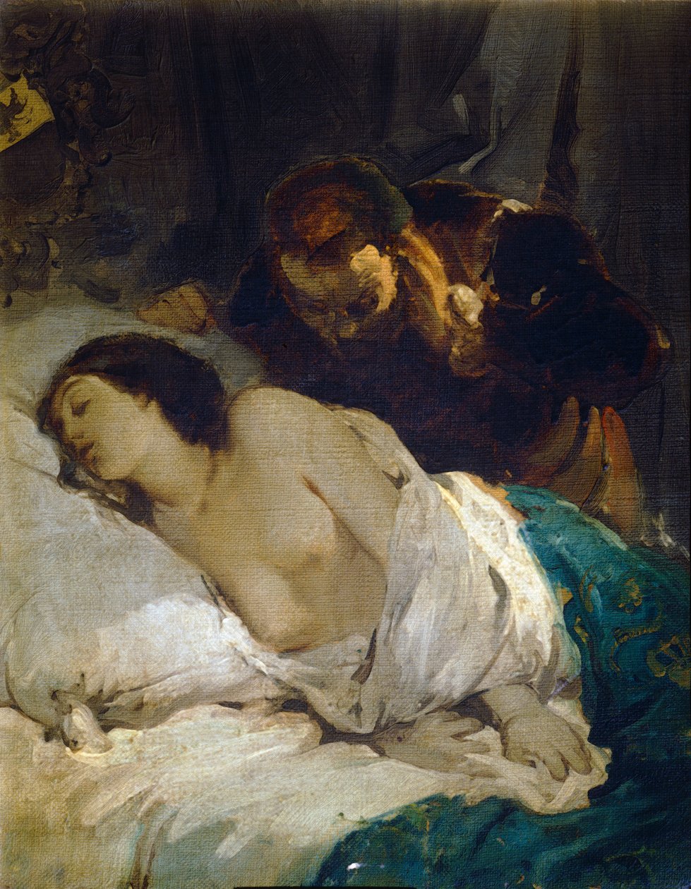 Parisina, Giuseppe Bertini, ok. 1854, olej na płótnie autorstwa Giuseppe Bertini