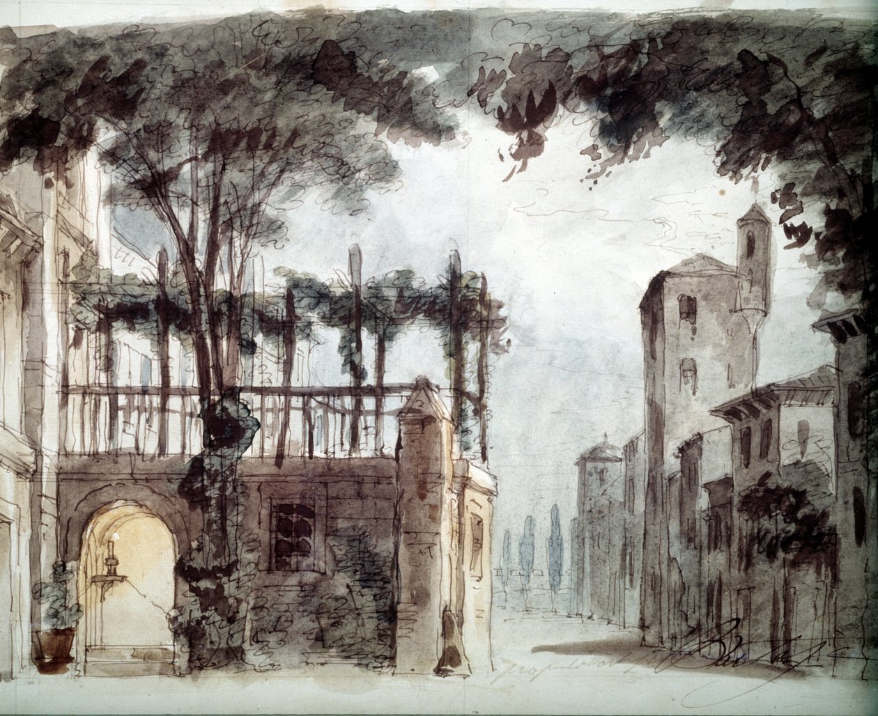 Dekoracja „”Rigoletto”” autorstwa Giuseppe Verdi autorstwa Giuseppe Bertoja