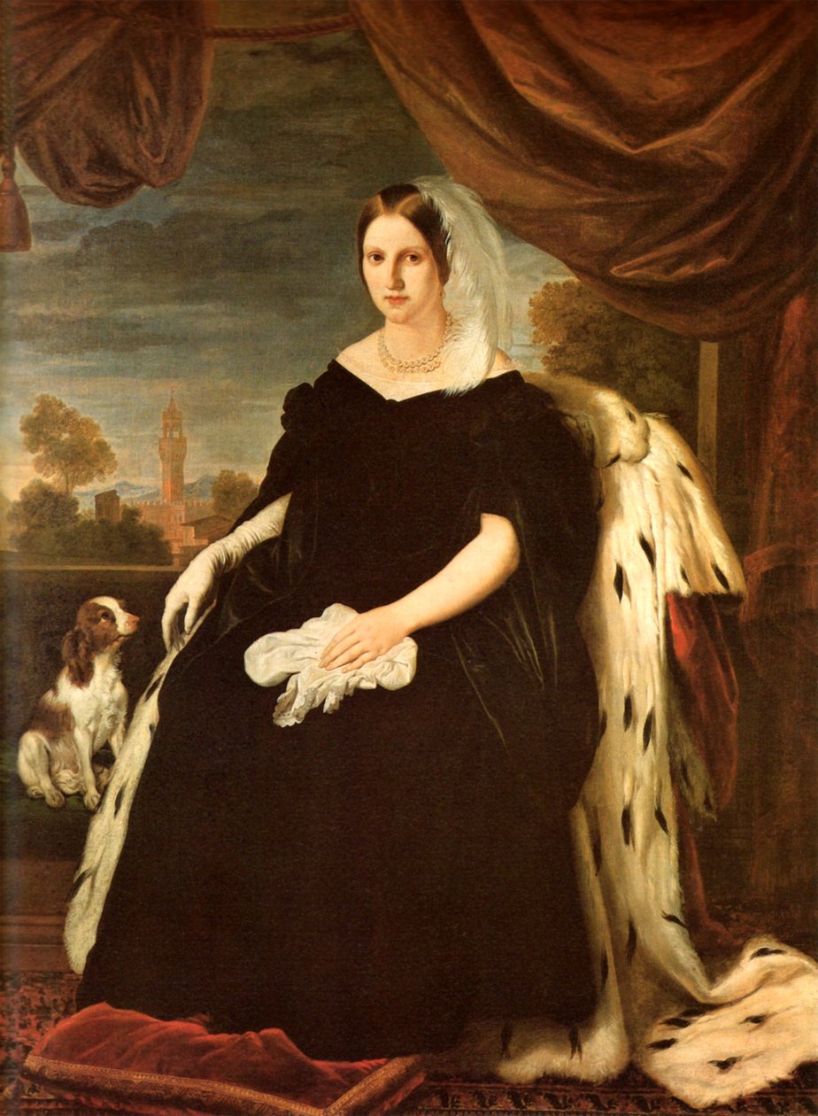 Portret Marii Antonietty z Toskanii autorstwa Giuseppe Bezzuoli