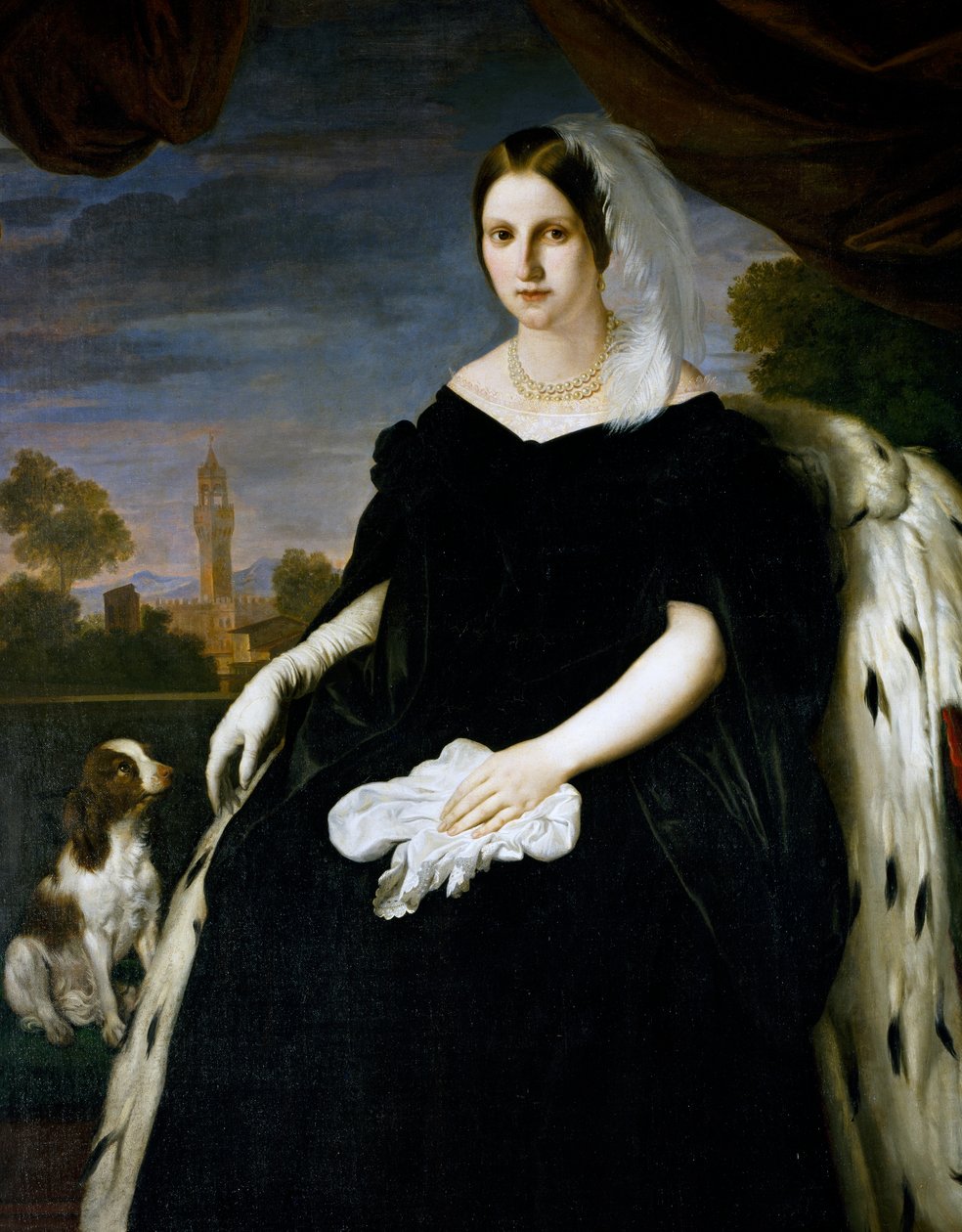 Portret księżnej Marii Antonii z Obojga Sycylii (Palermo autorstwa Giuseppe Bezzuoli