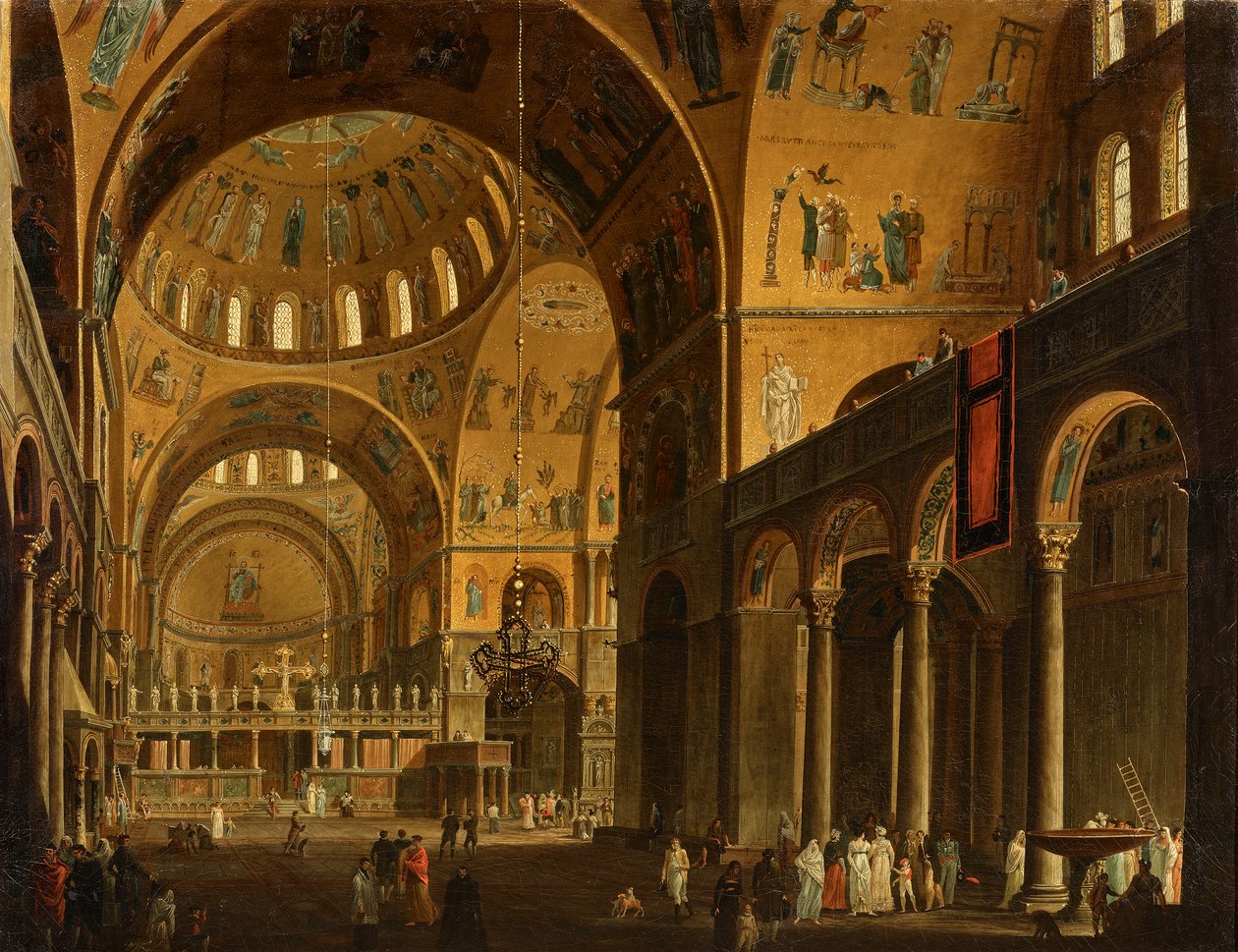 Wnętrze San Marco autorstwa Giuseppe Borsato