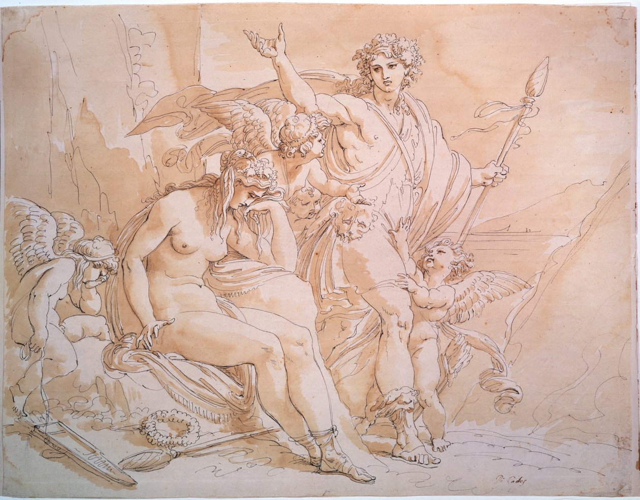 Bachus i Ariadna, lata 80. XVIII wieku. autorstwa Giuseppe Cades