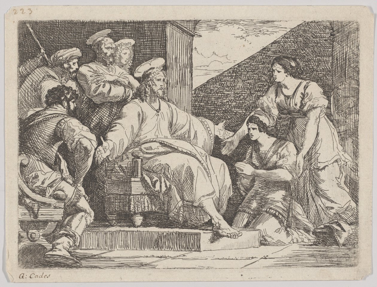 Głoszenie Chrystusa siedzącego, 1766. autorstwa Giuseppe Cades