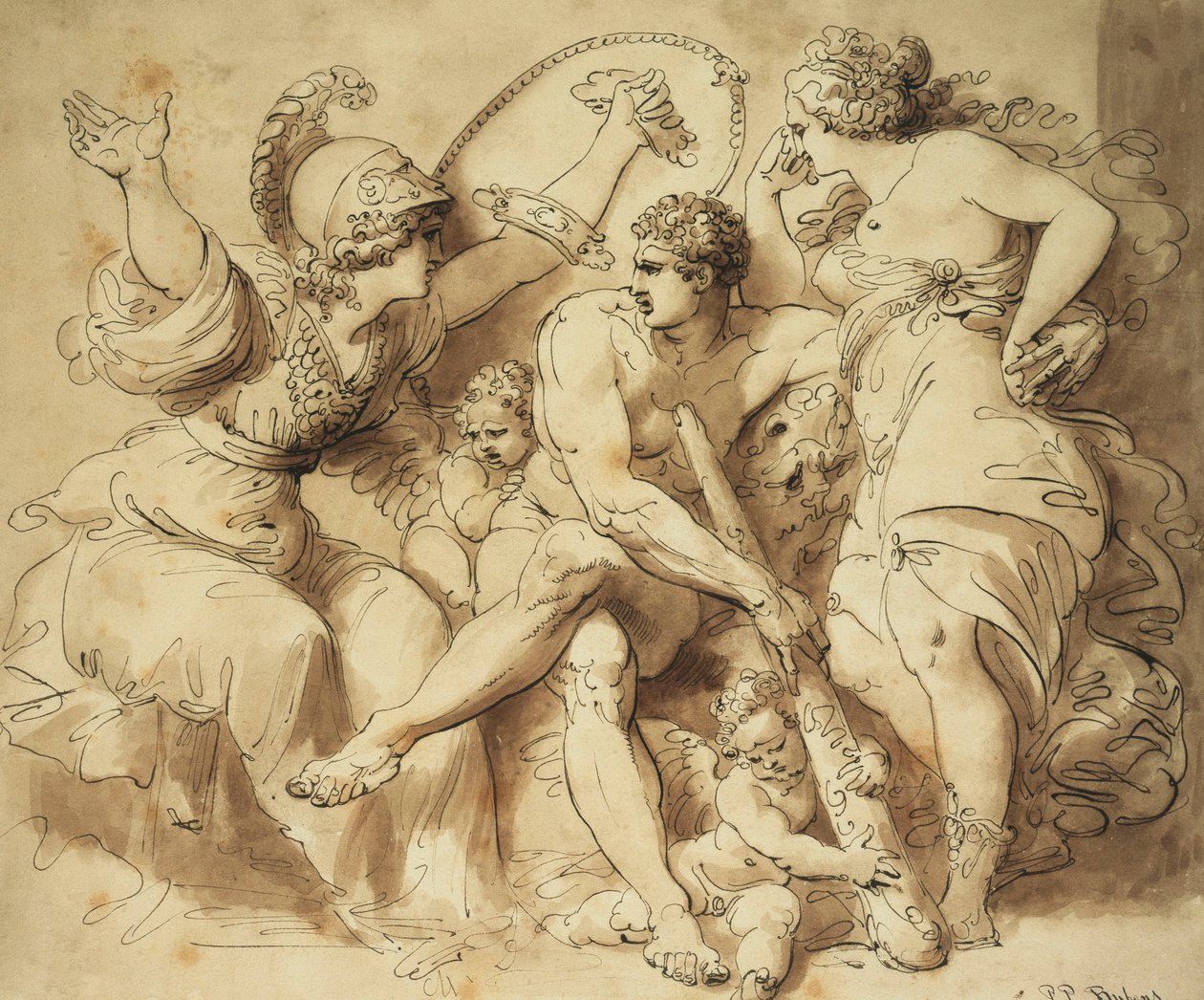 Herkules na rozdrożu, autorstwa Giuseppe Cades