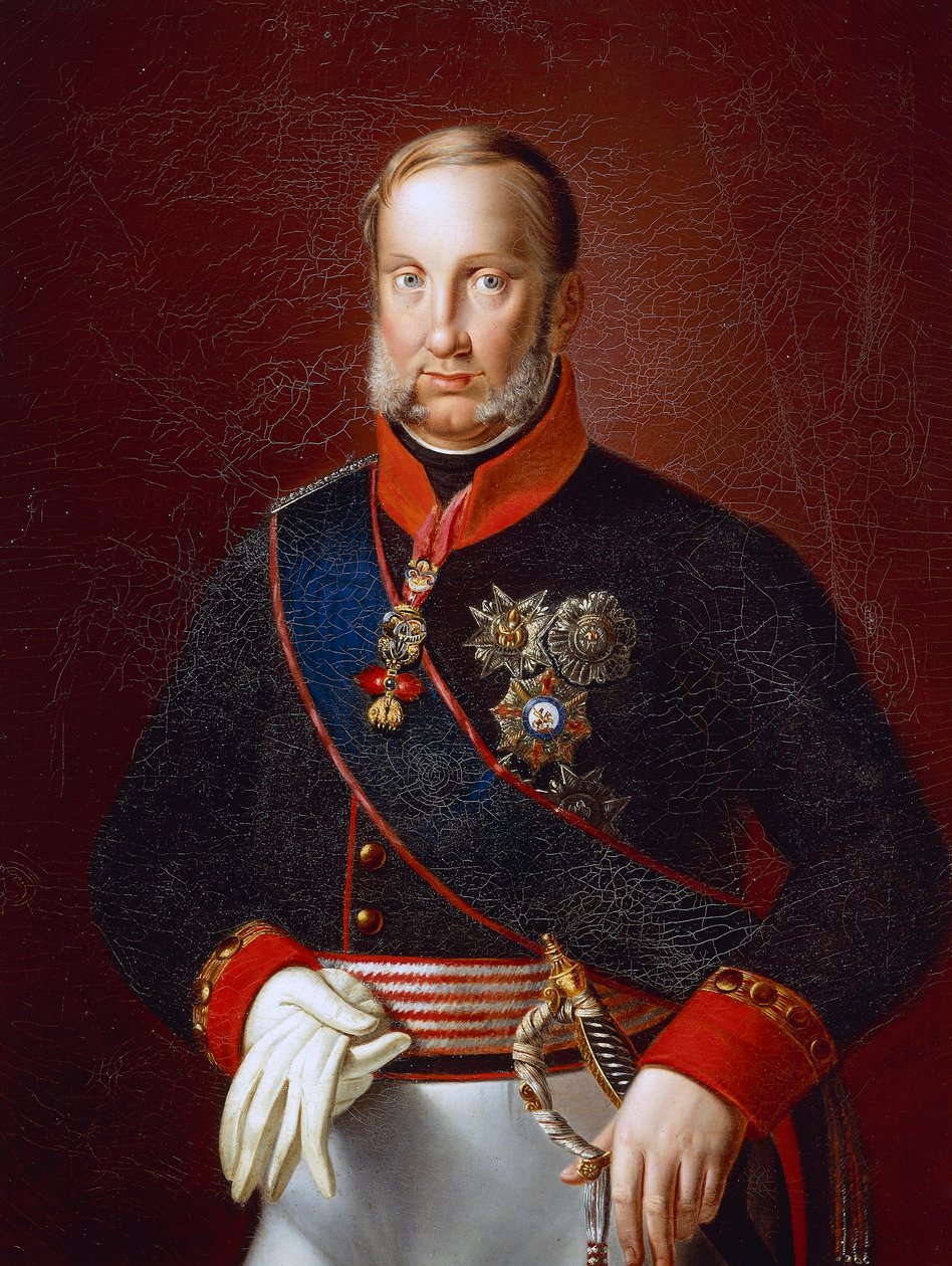 Portret Franciszka I Obojga Sycylii (Neapol autorstwa Giuseppe Cammarano